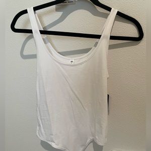 White tank top bodysuit.